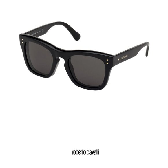 Roberto Cavalli Sunglasses Square Sun Glasses Carrying Case RC 1136 01A Black - Picture 2 of 11